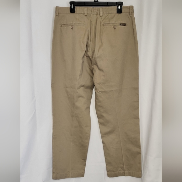 Cremieux Men's Khaki Relaxed Fit/Straight Leg Pants Size 36X30 EUC - Picture 7 of 9